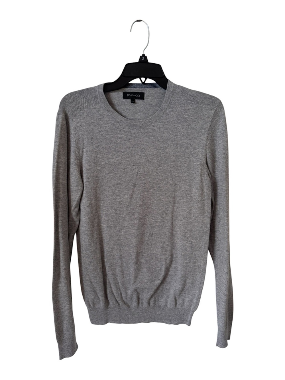 RW&CO. Men's Light Gray Crewneck Sweater